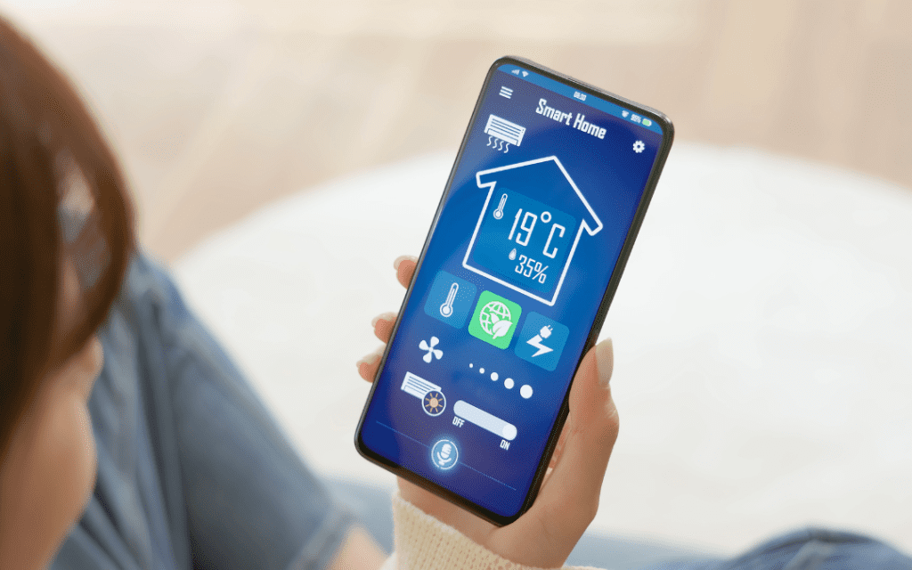 smart home with wifi connected units