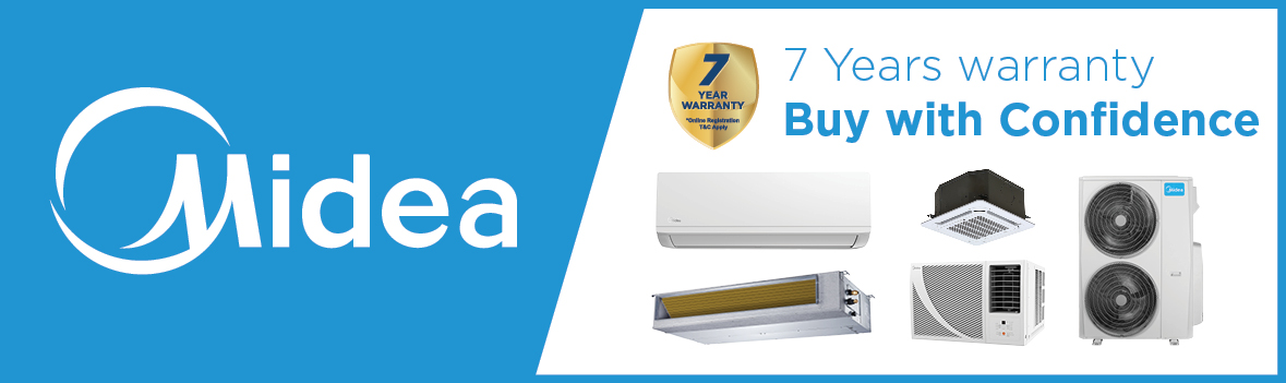 Promotions 1 7 Year Warranty Banner 208x62mm CON2 2